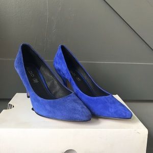 Aldo Royal Blue Suede Mini Heel